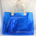 Colored semi-transparent waterproof PVC beach bag